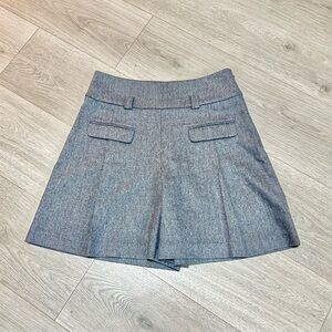 Diane Von Furstenberg Charcoal Skater Skirt/Short
